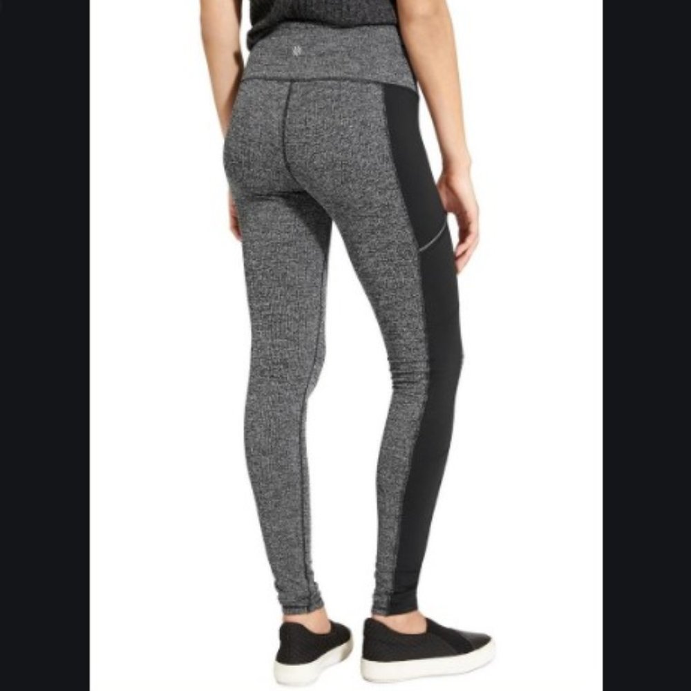 Athleta Gray and Black Leggings